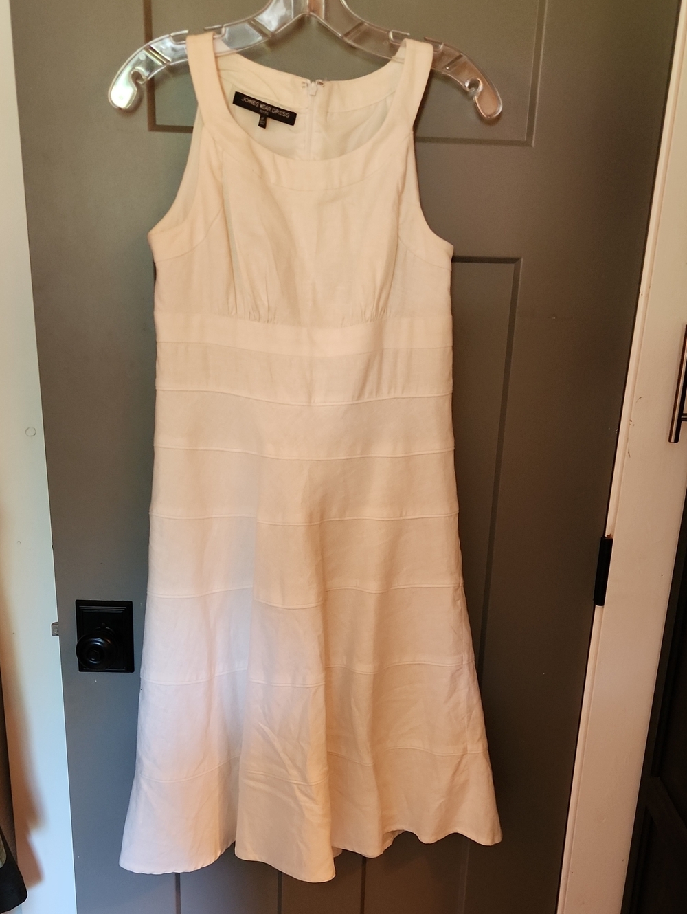 NEW* Jones New York Cream Sleeveless Midi Dress 6P